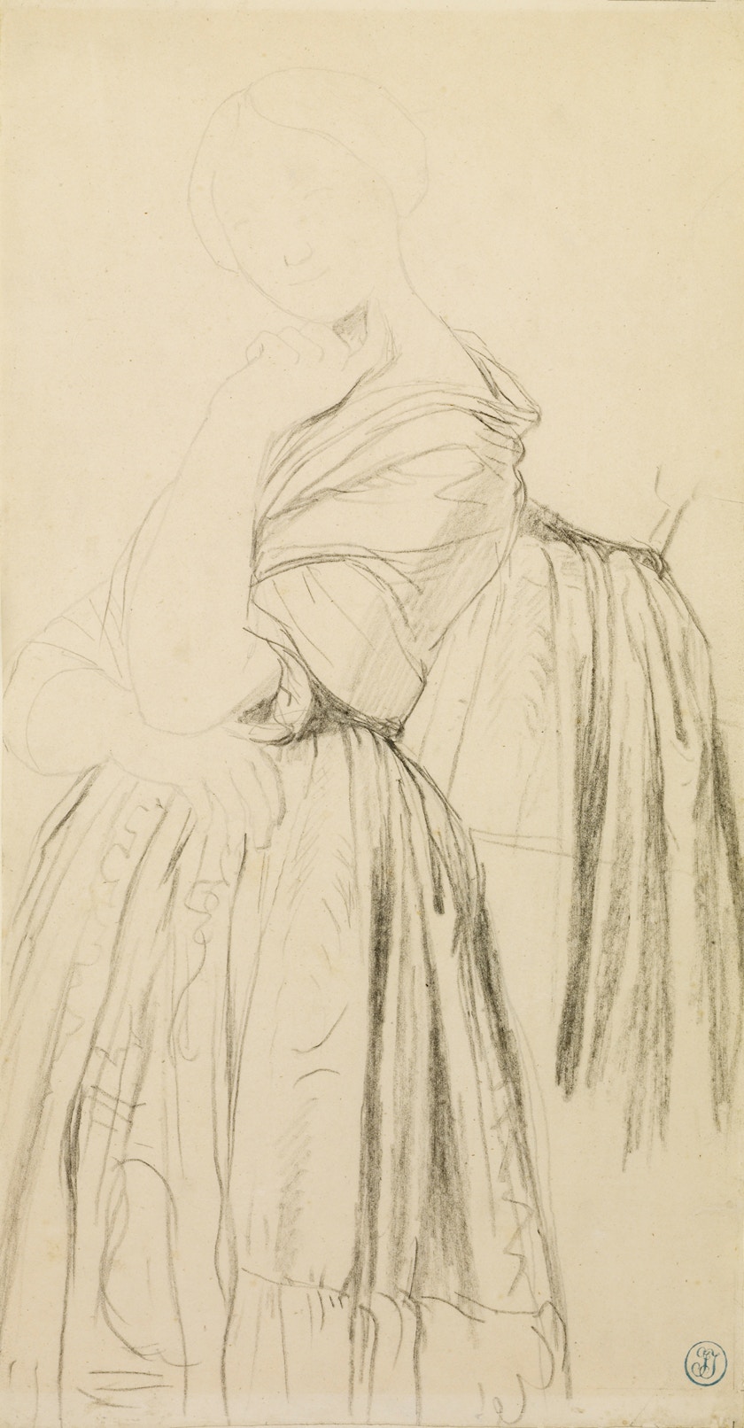 Ingres Study for the Portrait of the Comtesse d Haussonville