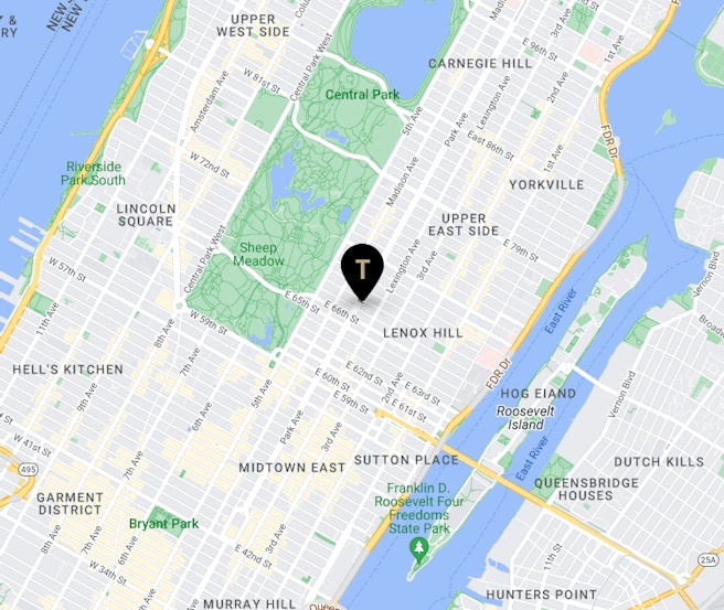 Map Park Avenue Armory